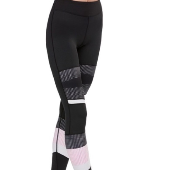 Lily Bod Pink and Black Leggings - Picture 1 of 2